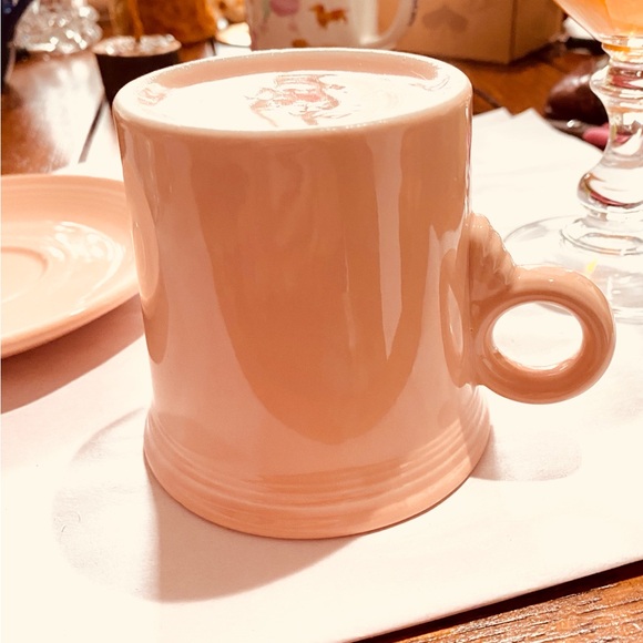 Fiesta Ware Mug & Saucer in Retired “Apricot” Color. Made between 1986-98. EUC - Picture 15 of 15